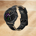 Miniatyrbillede 2 af 4: Premium læderrem til Garmin Vivoactive 3/HR (20 mm) Sort