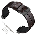 Miniatyrbild 3 av 3: Klockarmband i äkta läder för Casio G-SHOCK DW-5600/GWB5600/GA-2100 Kaffe+svart