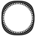 Miniatyrbillede 6 af 6: Stilfuldt etui til Samsung Galaxy Watch8 40mm Sort