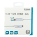 Miniatyrbild 2 av 3: USB-C to USB-C cable, 1m, USB 3.1 Gen 1, E-Marker, white