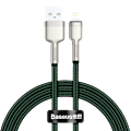 Miniatyrbild 3 av 8: USB-kabel för Lightning Baseus Cafule, 2,4A, 1m (grön)