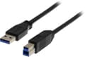 Miniatyrbillede 3 af 3: USB 3.0 cable, Type A ma, Type B ma, 3m, black