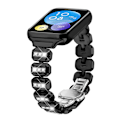 Miniatyrbillede 1 af 6: Xiaomi Mi 8 Pro Smartwatch-rem med Rhinestone Butterfly-spænde Sort