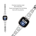 Miniatyrbild 3 av 6: Cloverlink-armband för Fitbit Versa 3/4/Sense 2 Silver