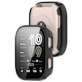 Miniatyrbillede 3 af 6: Klar PC-cover med hærdet film til Amazfit BIP 6 Sort