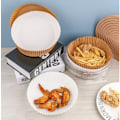 Miniatyrbillede 7 af 7: Air Fryer engangspapir til frituregryder 16 cm 100 stk Hvid