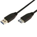 USB Förlängningskabel 3m Svart