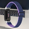 Miniatyrbild 4 av 4: Justerbar Nylonrem för Fitbit Alta Blå
