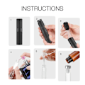 Miniatyrbillede 5 af 6: Genopfyldelig parfume sprayflaske glasflaske legeringsskal 8 ml Sort