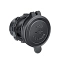 Miniatyrbillede 3 af 4: QC3.0 USB-bilopladeradapter med LED-lys