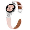 Miniatyrbild 3 av 7: Klockarmband i äkta läder för Samsung Watch 4/5/6/7 Rosa