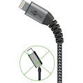 Miniatyrbild 4 av 9: Lightning-USB-A textilkabel med metallkontakter, 1 m