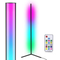 Pikkukuva 1 / 7: INF LED-lattiavalaisin kulmavalaisin RGB väriä vaihtava musta