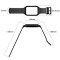Pikkukuva 5 / 7: Silikoniranneke kehyksellä Xiaomi Mi Band 8 Prolle Musta