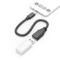 Miniatyrbild 1 av 4: Adapterkabel USB OTG USB-C till USB-A Svart