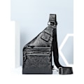 Pikkukuva 3 / 4: Aito nahkainen rintalaukku miehille, crossbody-olkalaukku