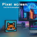 Miniatyrbild 3 av 11: LED-pixelskärm Anpassat textmönster Animation Programmerbara displaylampor Svart