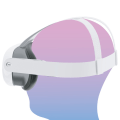 Miniatyrbillede 2 af 3: VR åndbar øjenpude beskyttende erstatning for Oculus/Meta Quest 3 Sort
