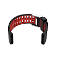 Miniatyrbillede 3 af 4: Silikone urrem til Polar V800 GPS Smartwatch Sort+rød
