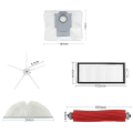 Miniatyrbillede 7 af 7: INF Tilbehør til robotstøvsugere Xiaomi Roborock T8/Q7 Max+