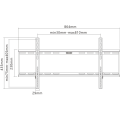 Miniatyrbild 9 av 10: TV-väggfäste Basic FIXED (XL)