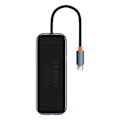 Miniatyrbillede 9 af 11: Hub 5in1 Baseus AcmeJoy-serien USB-C til 2xUSB 3.0 + USB 2.0 + USB-C PD + HDMI (mørkegrå)