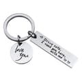 Avaimenperä "Drive safe" ruostumatonta terästä hopea 1-pack 1-pack