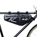 Miniatyrbillede 3 af 10: Sort PVC Triangle Cykeltaske