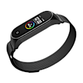 Miniatyrbillede 3 af 4: Metalstrop til Xiaomi Mi Band 7 Sort