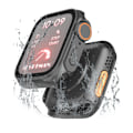 Miniatyrbillede 1 af 6: PC-cover med skærmbeskytter til Apple Watch Series 4/5/6, 40 mm Sort