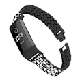 Miniatyrbild 3 av 5: Fitbit Charge 3/4 metallarmband med strasstenar Svart/Kristall