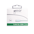 Miniatyrbild 2 av 2: Laddkabel USB-A till USB-C 2.0 1m Vit Rund