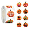 Halloween-tarrat kurpitsoilla 1 rulla/500 kpl Orange Orange