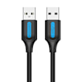 Pikkukuva 1 / 3: USB 2.0 kaapeli Tuuletus COJBH 2A 2m Musta PVC