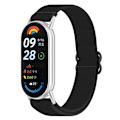 Miniatyrbillede 10 af 10: Xiaomi Mi Band 9/8/NFC Åndbar Nylon Urrem Sort