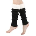 Stickade benvärmare, Slouchy Boot Socks Black Black