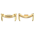 Miniatyrbillede 1 af 2: Xiaomi urbånd i rustfrit stål 8/8 NFC/9/9 NFC-stik - 12 mm Guld
