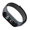 Miniatyrbillede 4 af 5: Nylon urrem til Xiaomi Band 8/9 Grå
