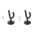 Gitarrhängare, Väggfäste för gitarr, bas, ukulele 2-pack Black Black