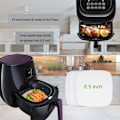 Miniatyrbillede 5 af 5: Engangsbagepapir til Airfryer non-stick 18 cm 100-pak Hvid
