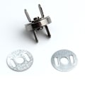 Miniatyrbillede 1 af 3: Antikke magnetiske poseknapper i messing, 18 mm (pakke med 10) Sort