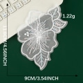 Miniatyrbillede 11 af 11: 12-delt Lace Flower Applique Broderede Patches til DIY Crafts
