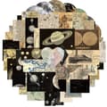Flerfärgad PVC-Dekal för DIY-Dekoration, 50-pack World map