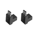 Miniatyrbillede 1 af 3: Type-C hun til Type-C han vinkeladapter - 2 stk.