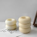 Miniatyrbillede 4 af 5: Donut stearinlysform, geometrisk silikoneform til harpiks, sæbe, chokolade