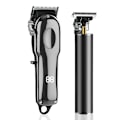 Pikkukuva 2 / 8: LED Gun Silver -hiustenleikkuri + nenätrimmeri, 3-osainen setti