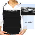 Miniatyrbillede 6 af 6: Nursing Clipboard Foldbar, med penneholder til studerende, sygeplejersker Sort