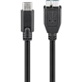 Miniatyrbild 1 av 4: USB-C™ till Micro-B 3.0 kabel, svart