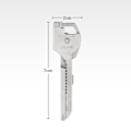 Miniatyrbillede 2 af 5: 6-i-1 Foldbar Mini Kniv Multifunktionel Nøglering Værktøj