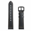 Miniatyrbillede 7 af 8: Armbånd Samsung Gear S3 Classic, Frontier, Galaxy Watch 22 mm Læder Sort